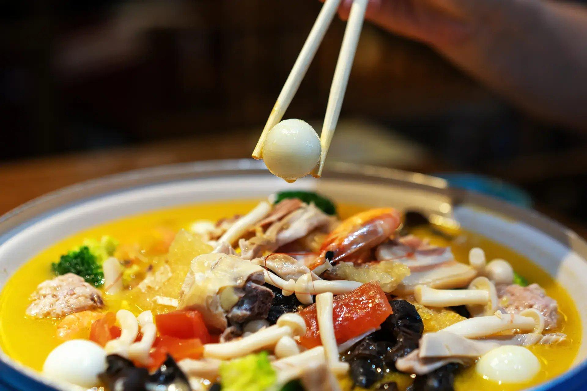 Shaoxing Chicken, Pork and Shrimp Soup
